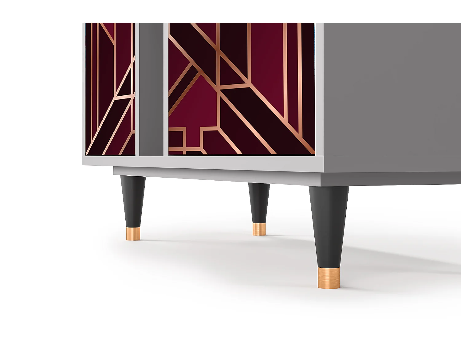 Kredens - 94х96х41 cm - BS5 - Burgundy Jewelery, Szary