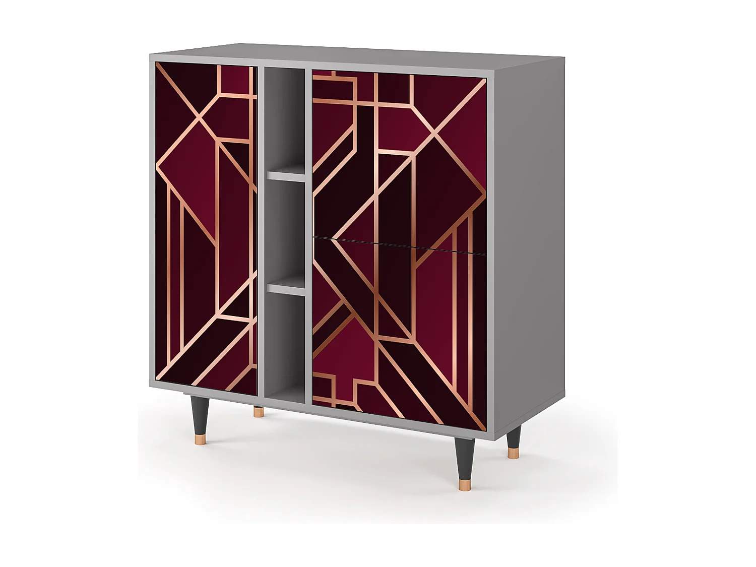 Buffet - 94х96х41 cm - BS5 - Burgundy Jewelery, Gris