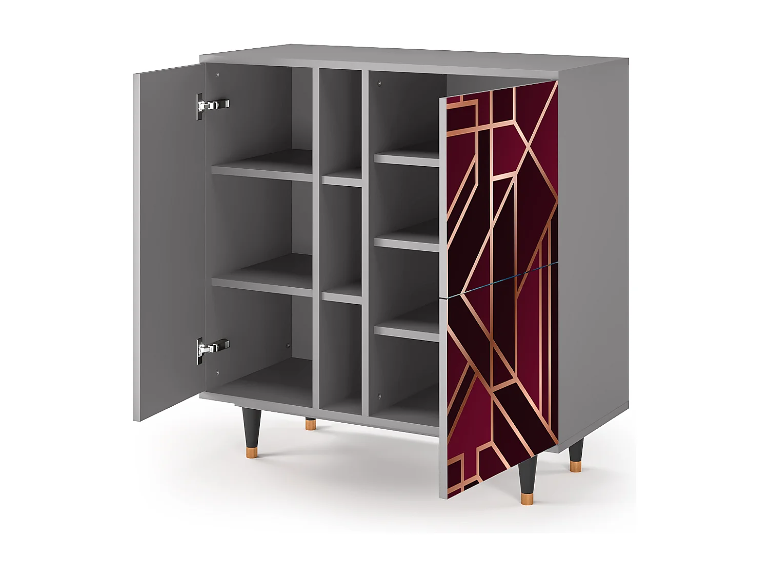 Buffet - 94х96х41 cm - BS5 - Burgundy Jewelery, Gris