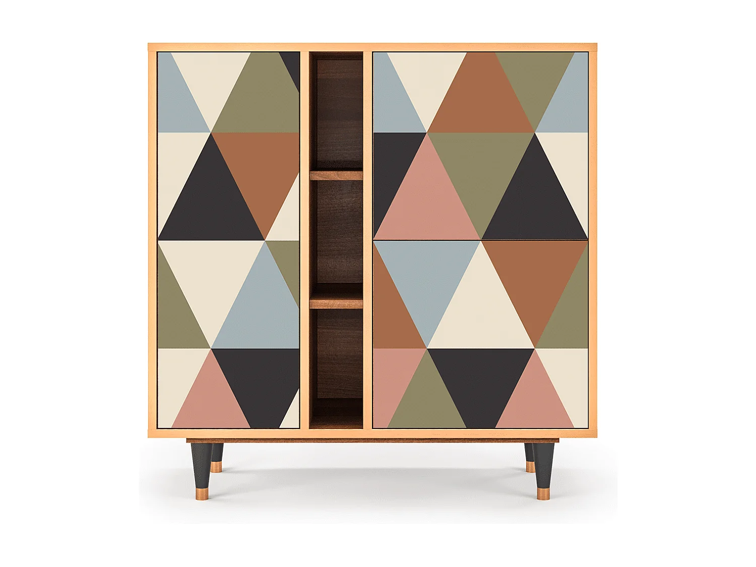 Credenza - 94х96х41 cm - BS5 - Royal Triangles, Noce