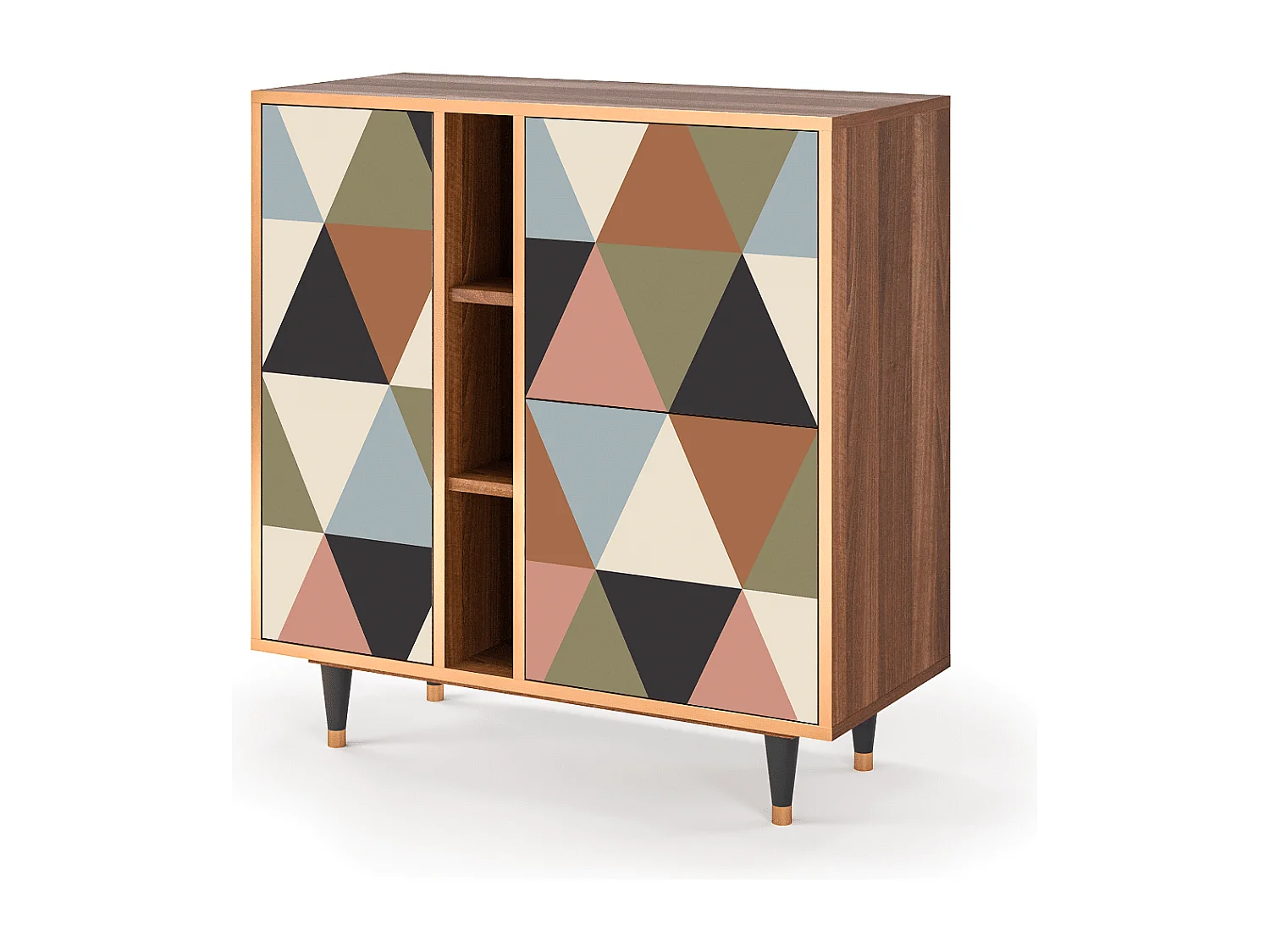 Credenza - 94х96х41 cm - BS5 - Royal Triangles, Noce