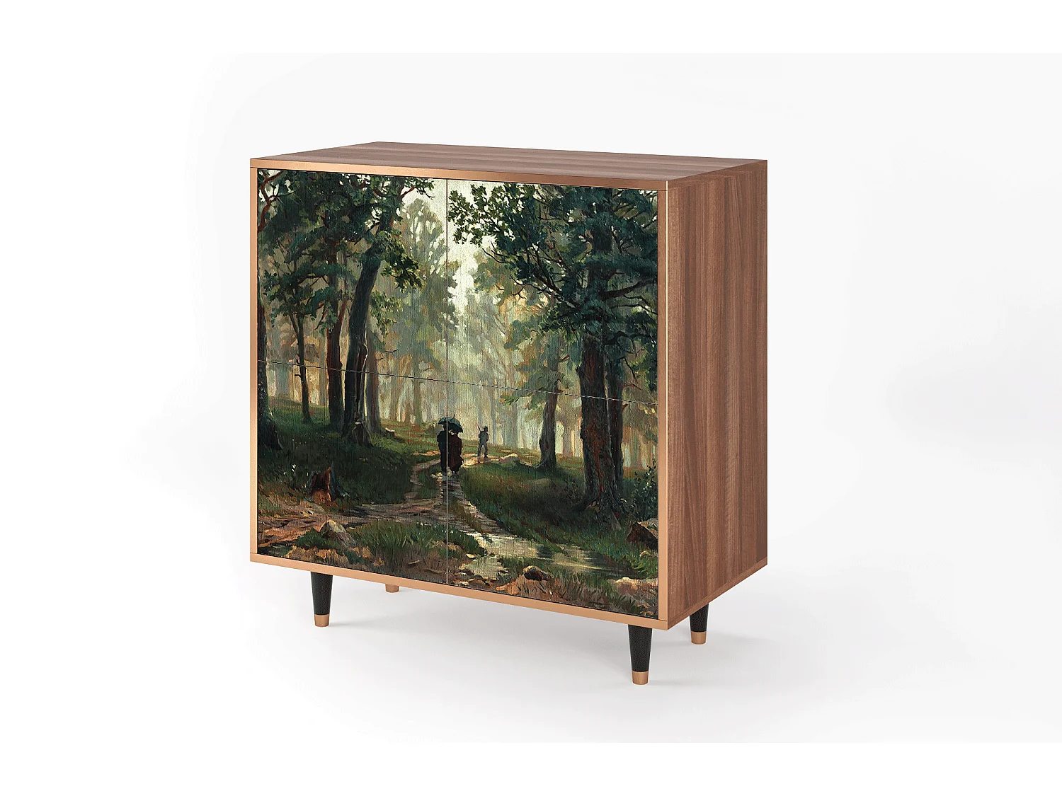 Buffet - 94x96x48 cm - BS3 -  Rain in the Oak Forest, Noyer