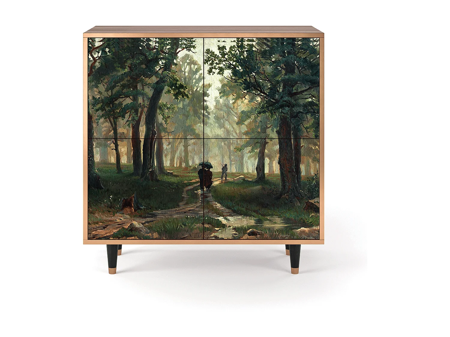 Credenza - 94x96x48 cm - BS3 -  Rain in the Oak Forest, Noce