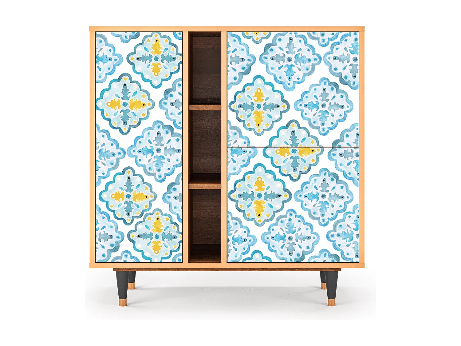 Sideboard - 94х96х41 cm - BS5 - Portugese tiles, Walnuss