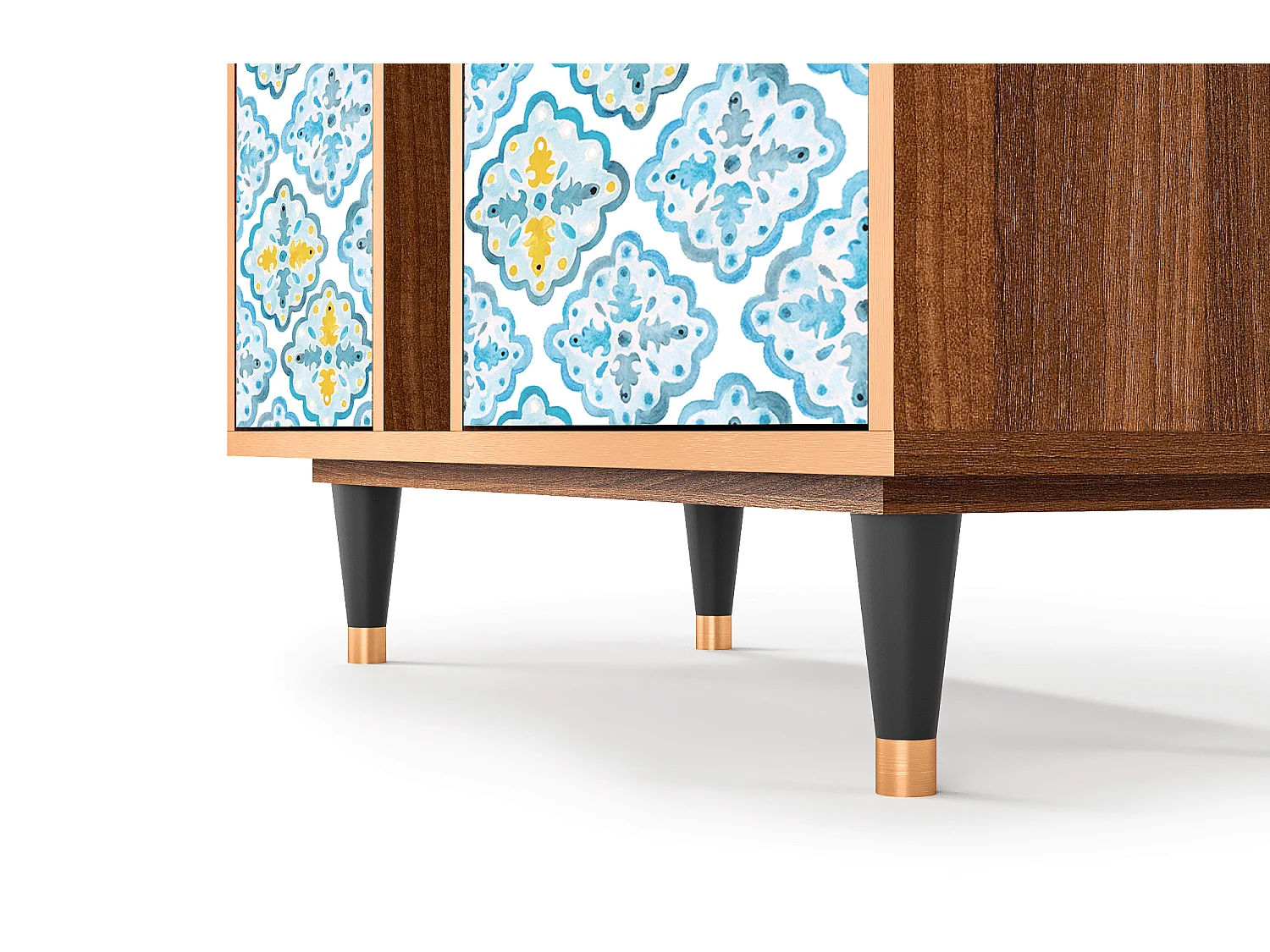 Sideboard - 94х96х41 cm - BS5 - Portugese tiles, Walnuss