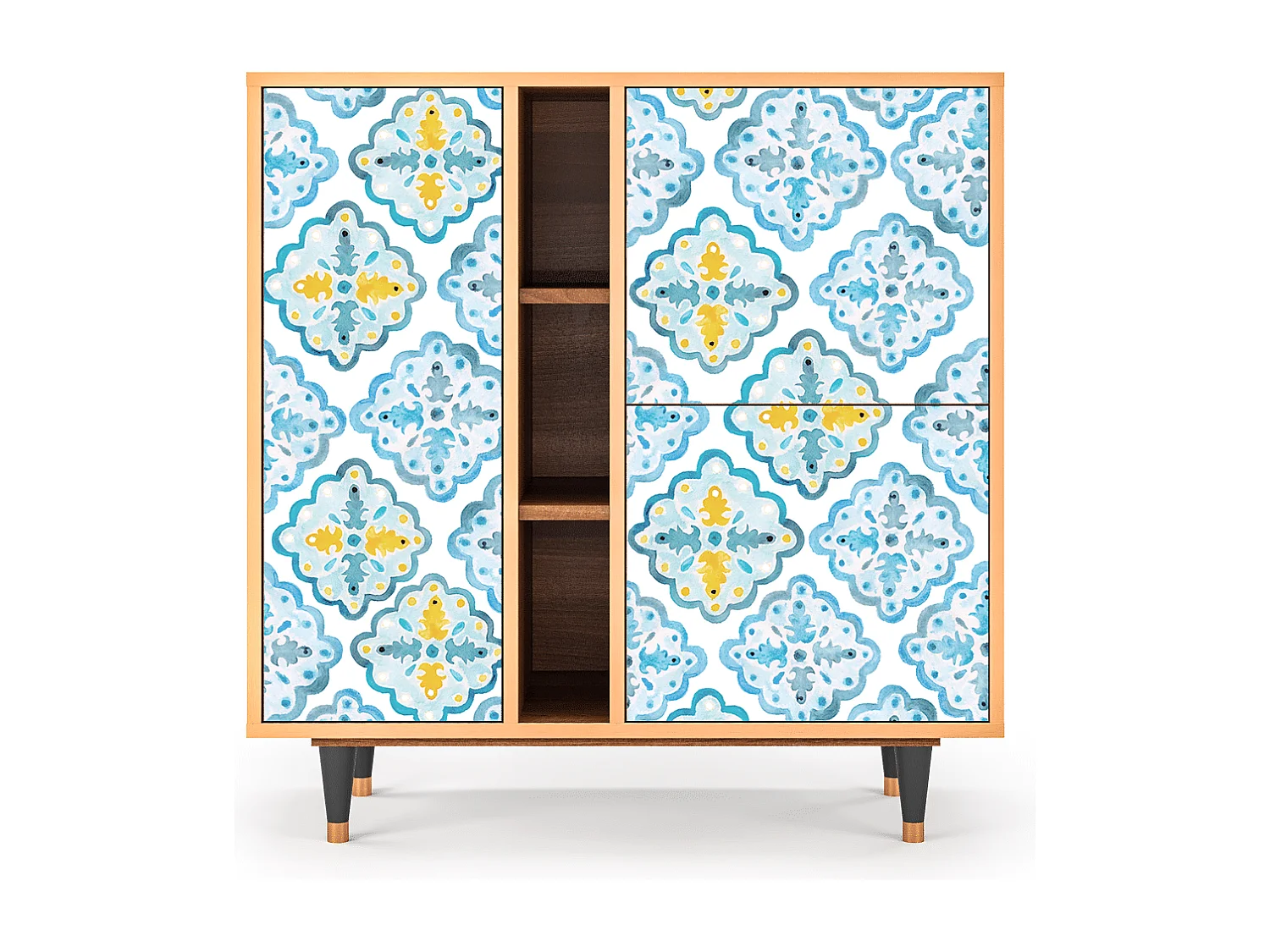 Credenza - 94х96х41 cm - BS5 - Portugese tiles, Noce