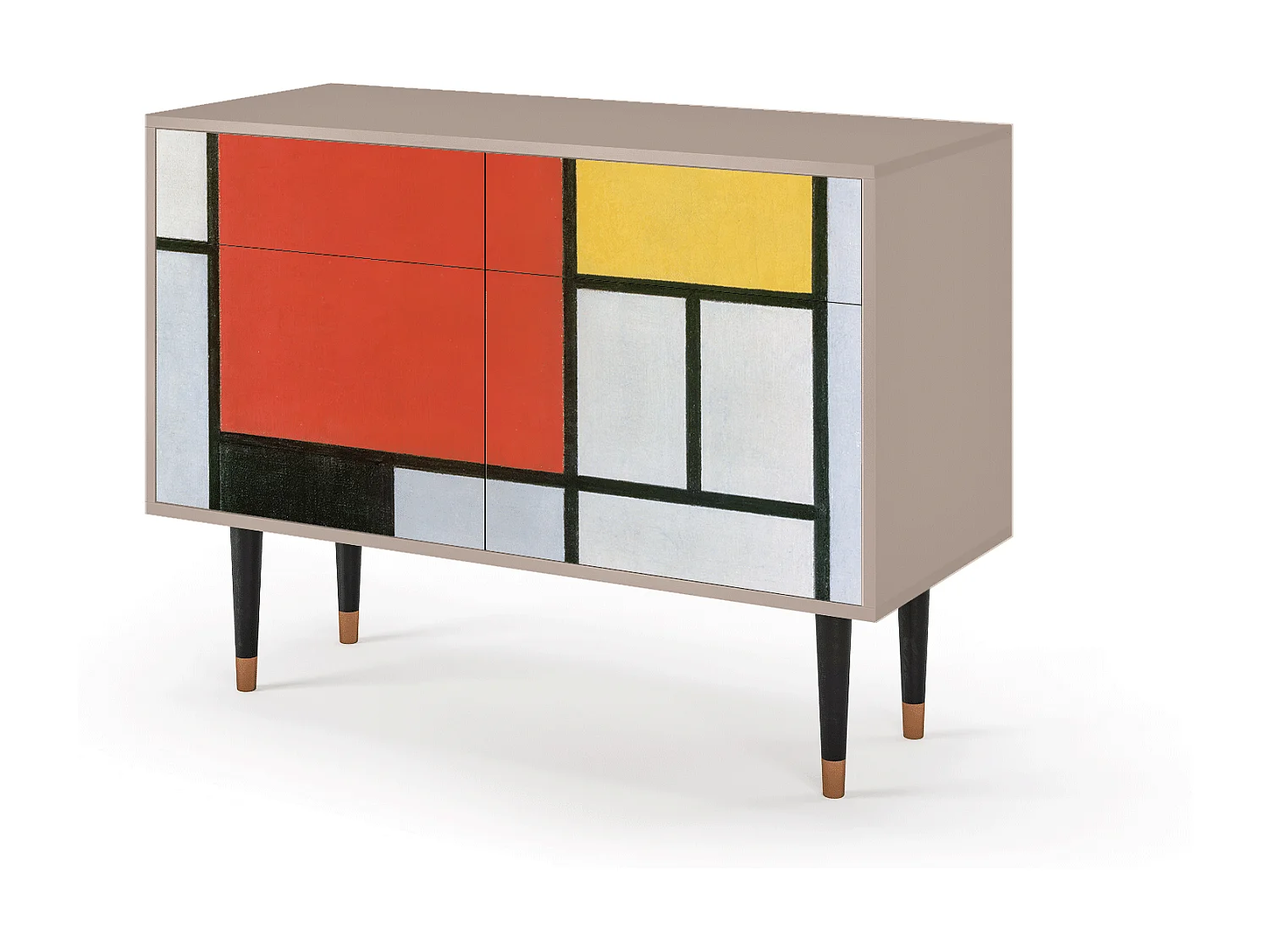 Dressoir - 115x85x48 cm - BS4 - Composition, Latte