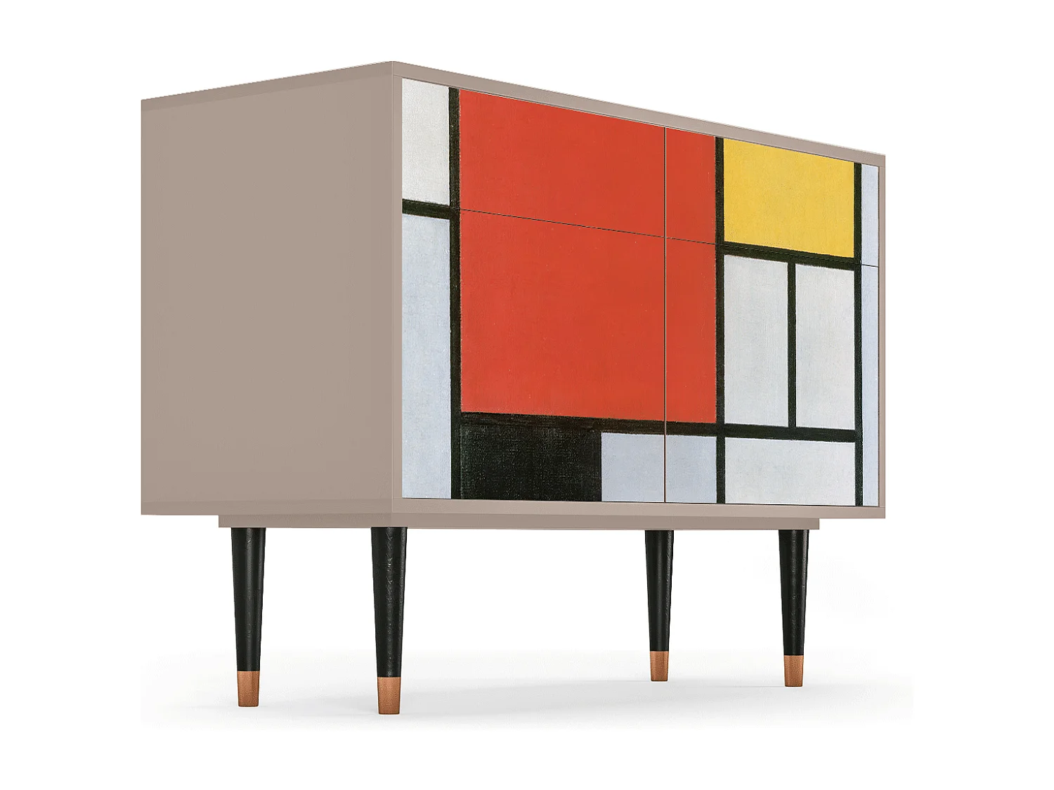 Dressoir - 115x85x48 cm - BS4 - Composition, Latte
