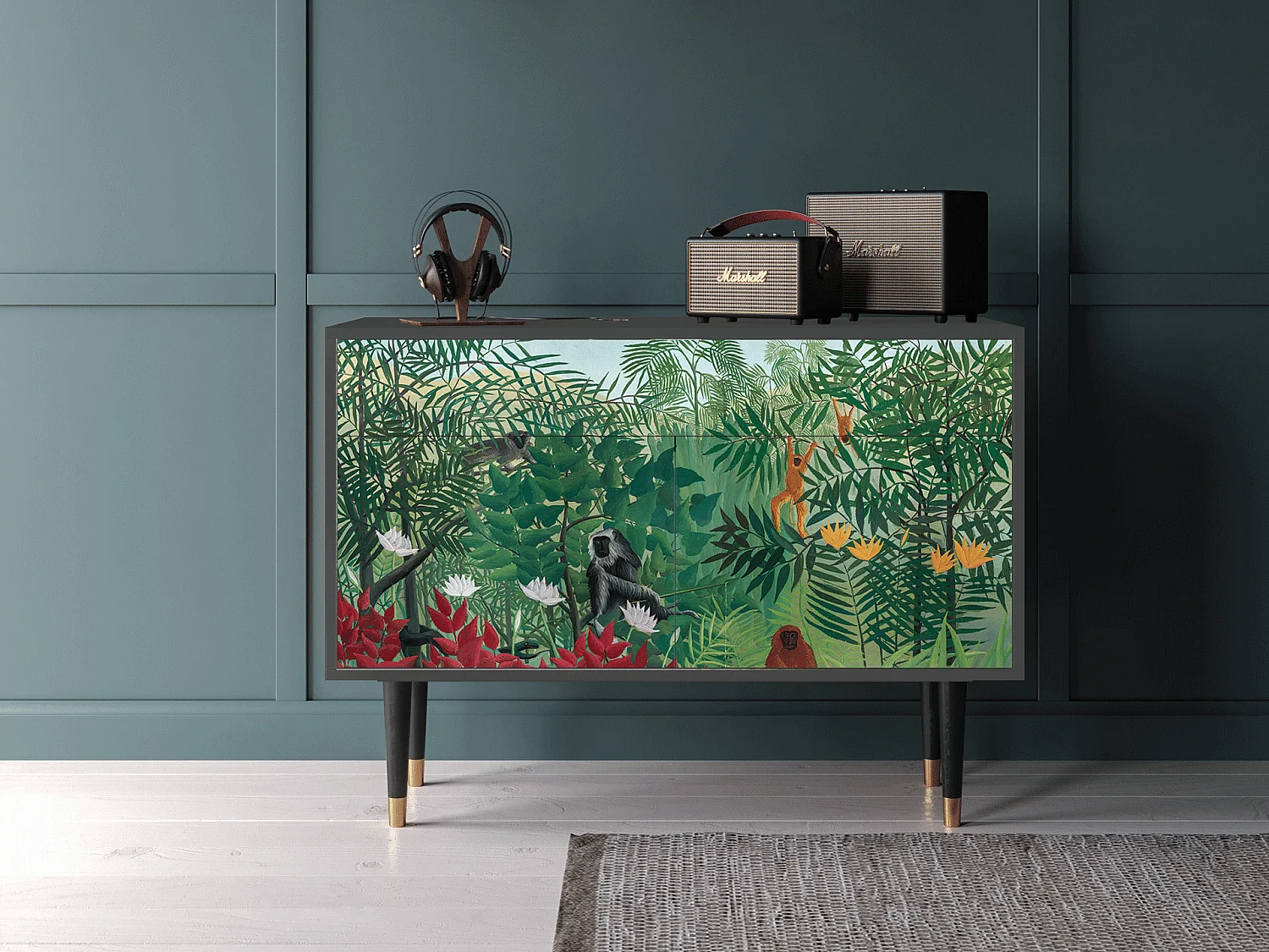 Credenza - 115x85x48 cm - BS4 - Jungles in Paris, Antracite