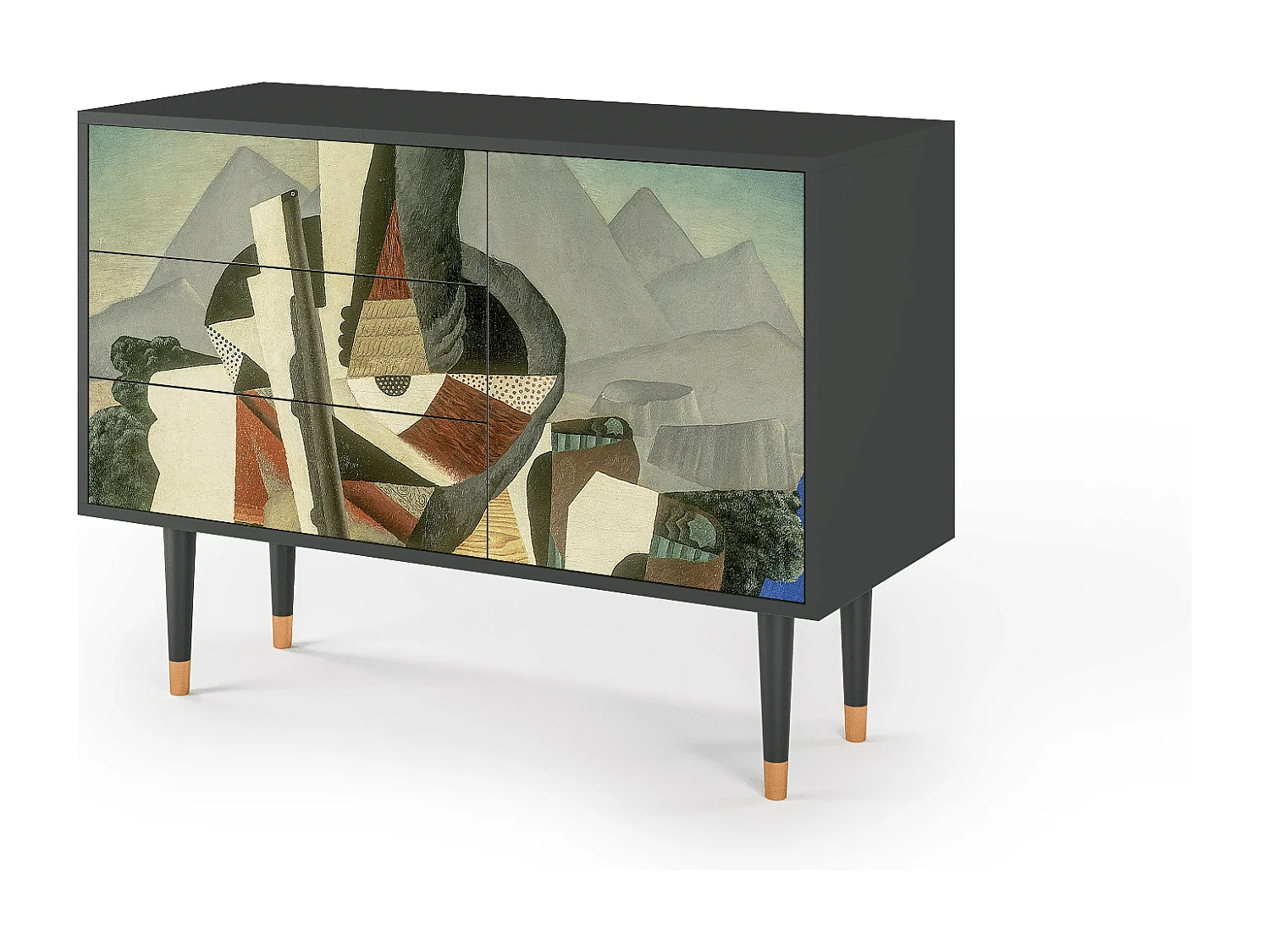 Buffet - 115х84х41 cm - S3 - The Cubist Paintings , Anthracite