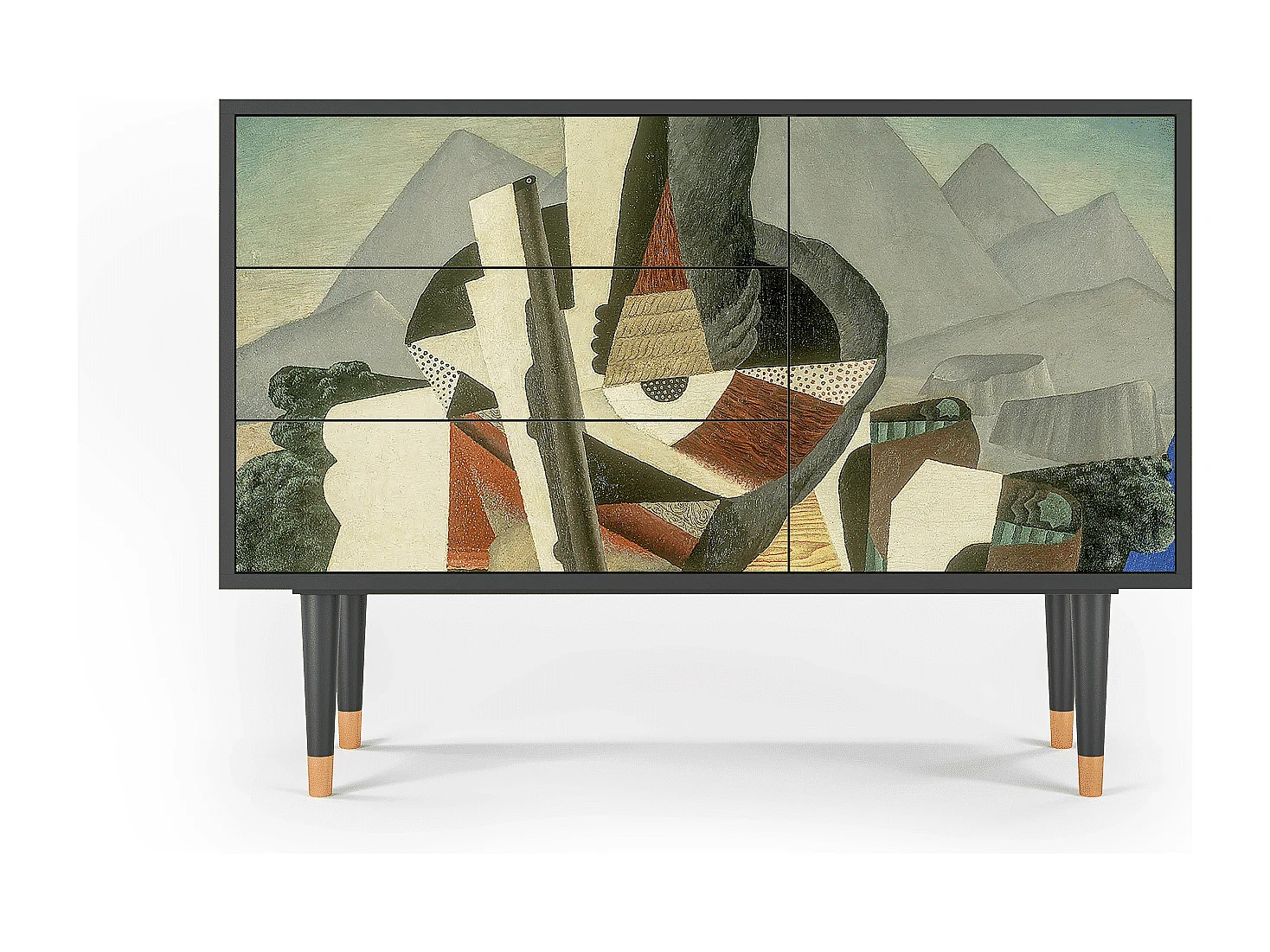 Credenza - 115х84х41 cm - S3 - The Cubist Paintings , Antracite