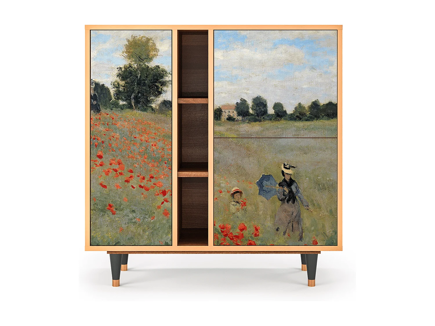 Buffet - 94х96х41 cm - BS5 - The Poppy Field   , Noyer