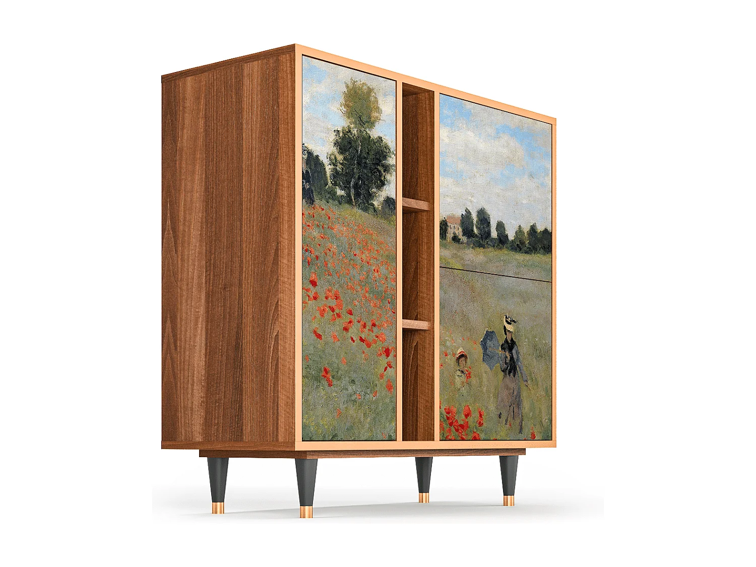 Buffet - 94х96х41 cm - BS5 - The Poppy Field   , Noyer
