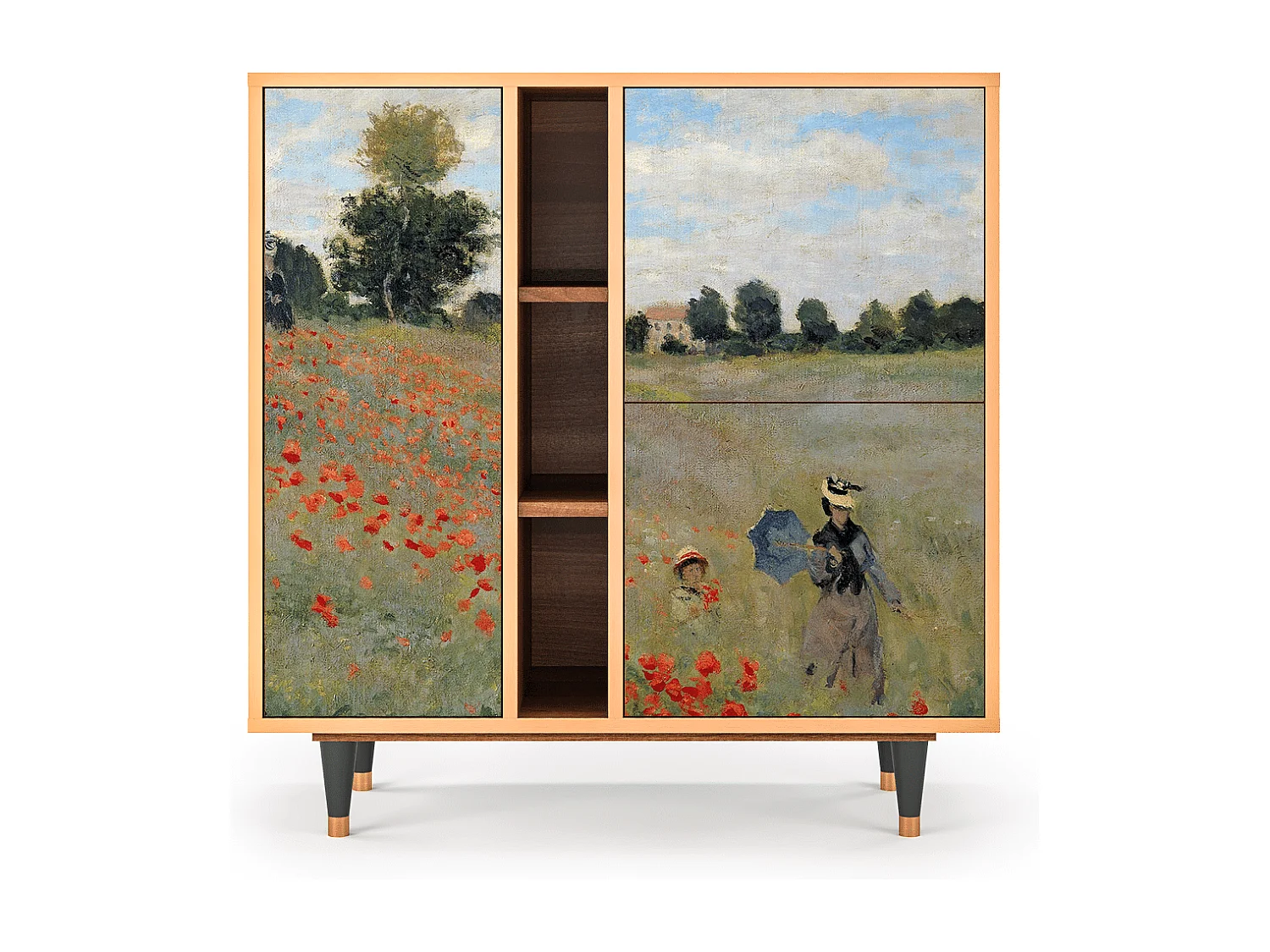 Sideboard - 94х96х41 cm - BS5 - The Poppy Field   , Walnuss