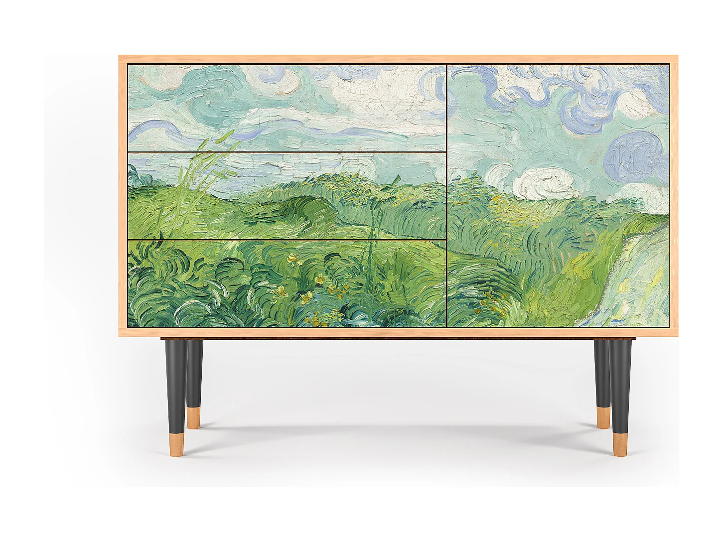 Credenza - 115х84х41 cm - S3 - Green Wheat Fields, Noce