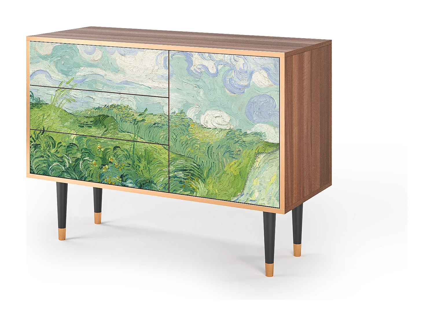 Credenza - 115х84х41 cm - S3 - Green Wheat Fields, Noce