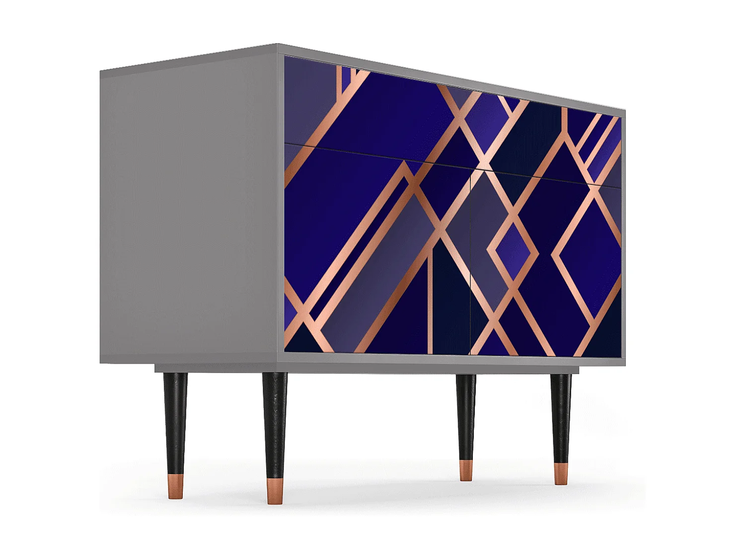 Buffet - 115x85x48 cm - BS4 - Aquamarine Getsby, Gris