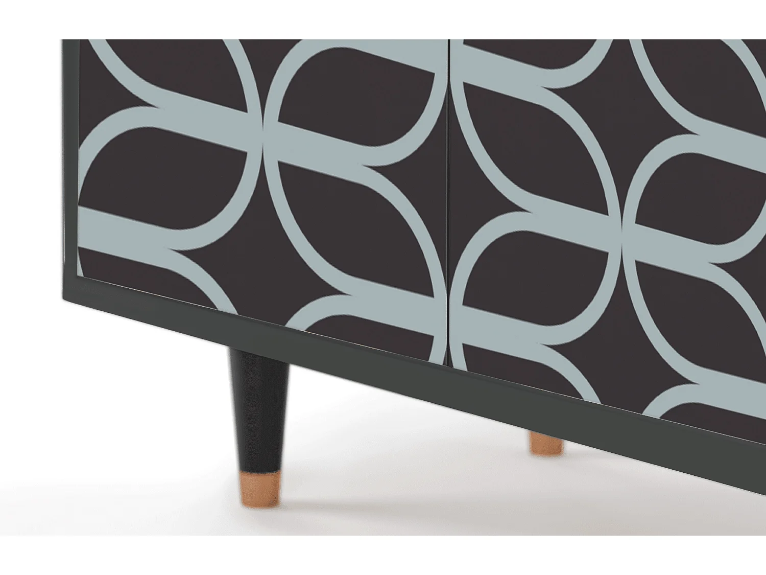 Dressoir - 94x96x48 cm - BS3 - Braided Blue, Antraciet