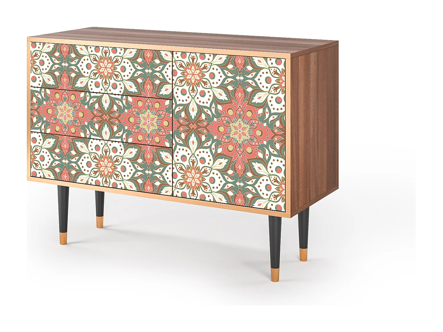 Kredens - 115х84х41 cm - S3 - Peach Grove, Orzech