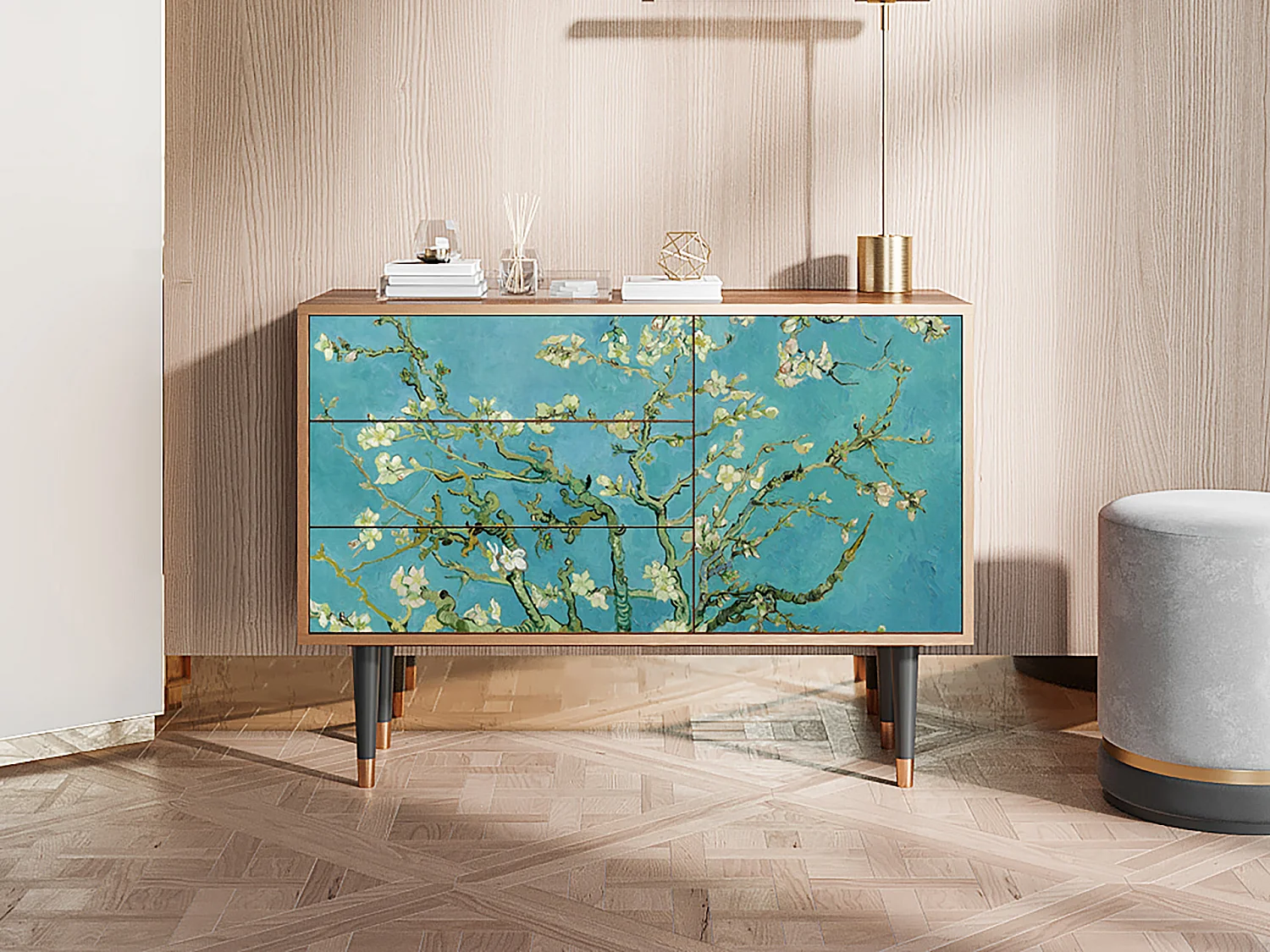 Buffet - 115х84х41 cm - S3 - Almond Blossom, Noyer