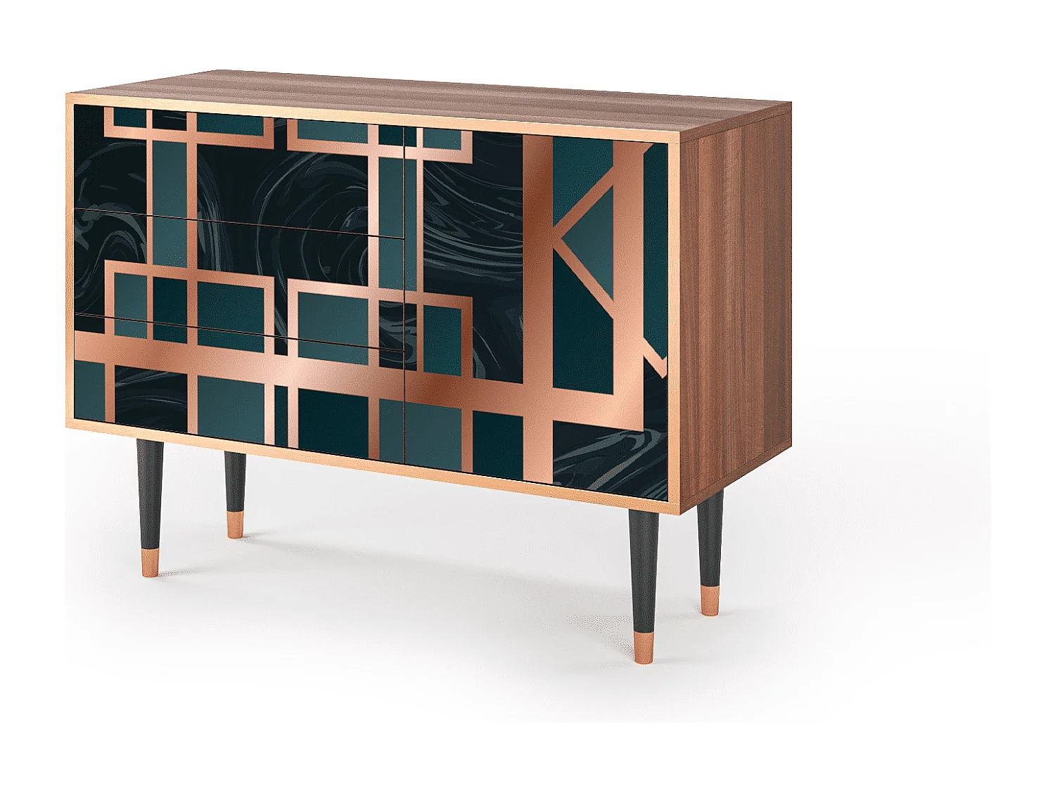 Buffet - 115х84х41 cm - S3 - Emerald Metro, Noyer