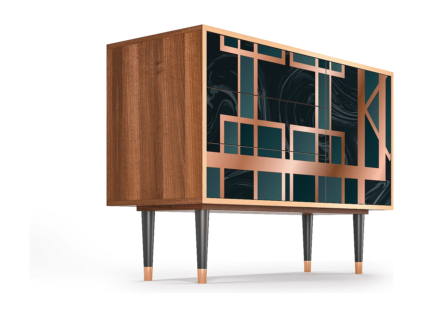 Credenza - 115х84х41 cm - S3 - Emerald Metro, Noce