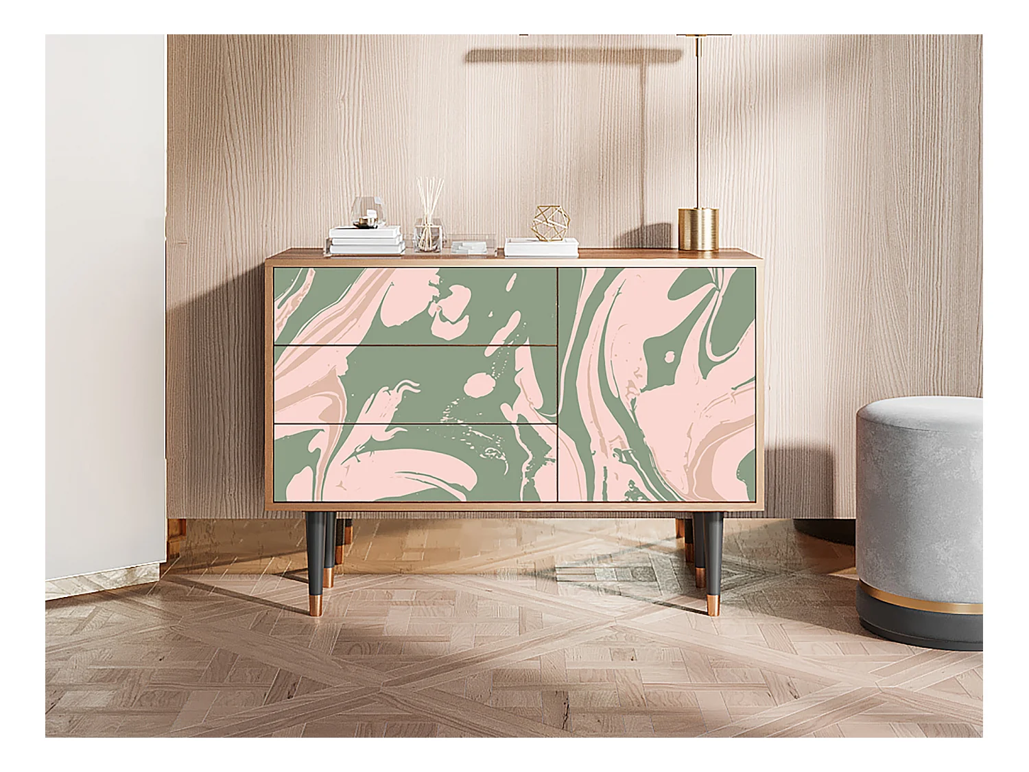 Credenza - 115х84х41 cm - S3 - Aquarelle, Noce