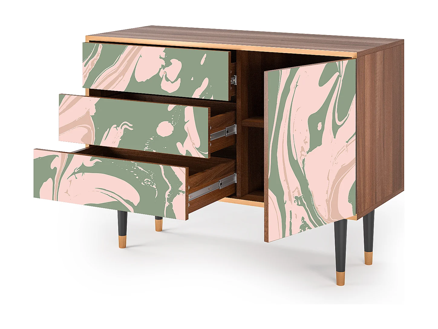 Buffet - 115х84х41 cm - S3 - Aquarelle, Noyer