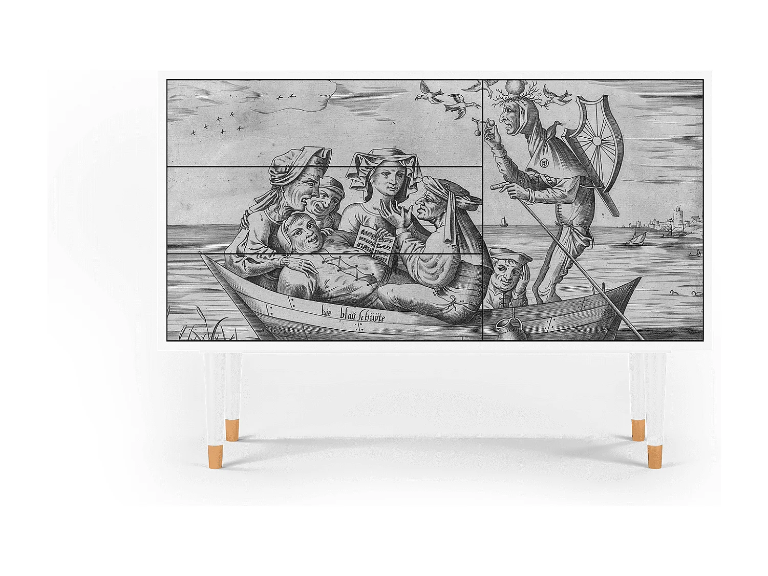 Credenza - 115х84х41 cm - S3 - Blau Schuyte, Bianco