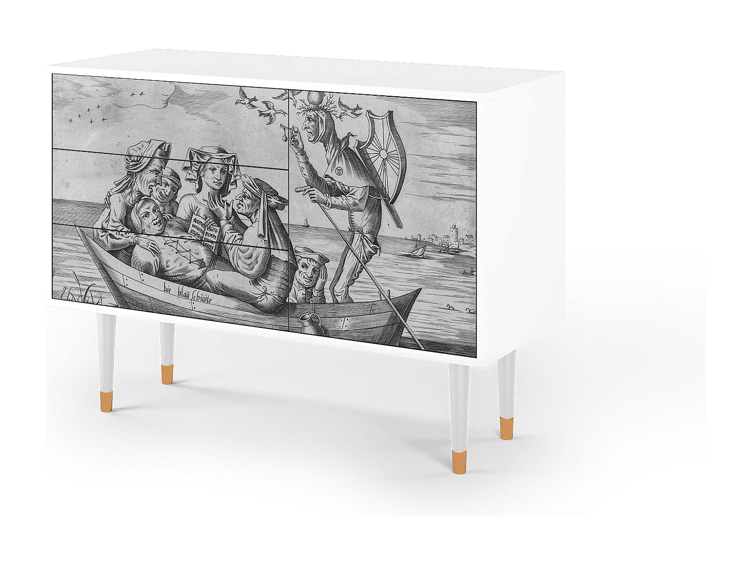 Credenza - 115х84х41 cm - S3 - Blau Schuyte, Bianco