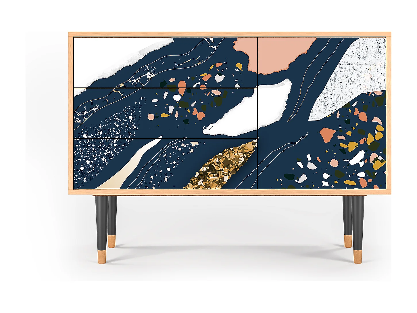 Credenza - 115х84х41 cm - S3 - Nude Iceberg, Noce