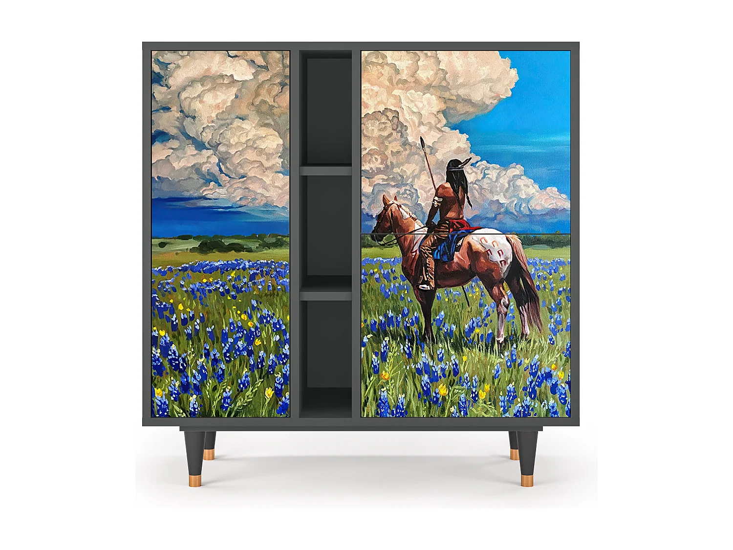 Buffet - 94х96х41 cm - BS5 - Thunderheads by Dean, Anthracite