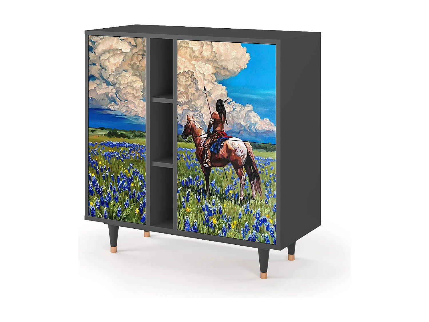 Buffet - 94х96х41 cm - BS5 - Thunderheads by Dean, Anthracite