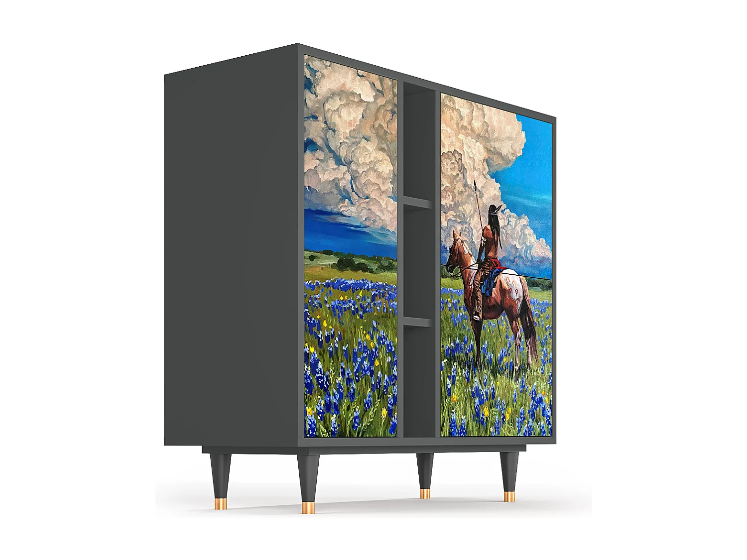 Buffet - 94х96х41 cm - BS5 - Thunderheads by Dean, Anthracite