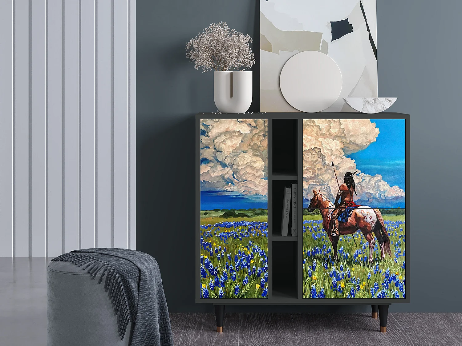 Buffet - 94х96х41 cm - BS5 - Thunderheads by Dean, Anthracite