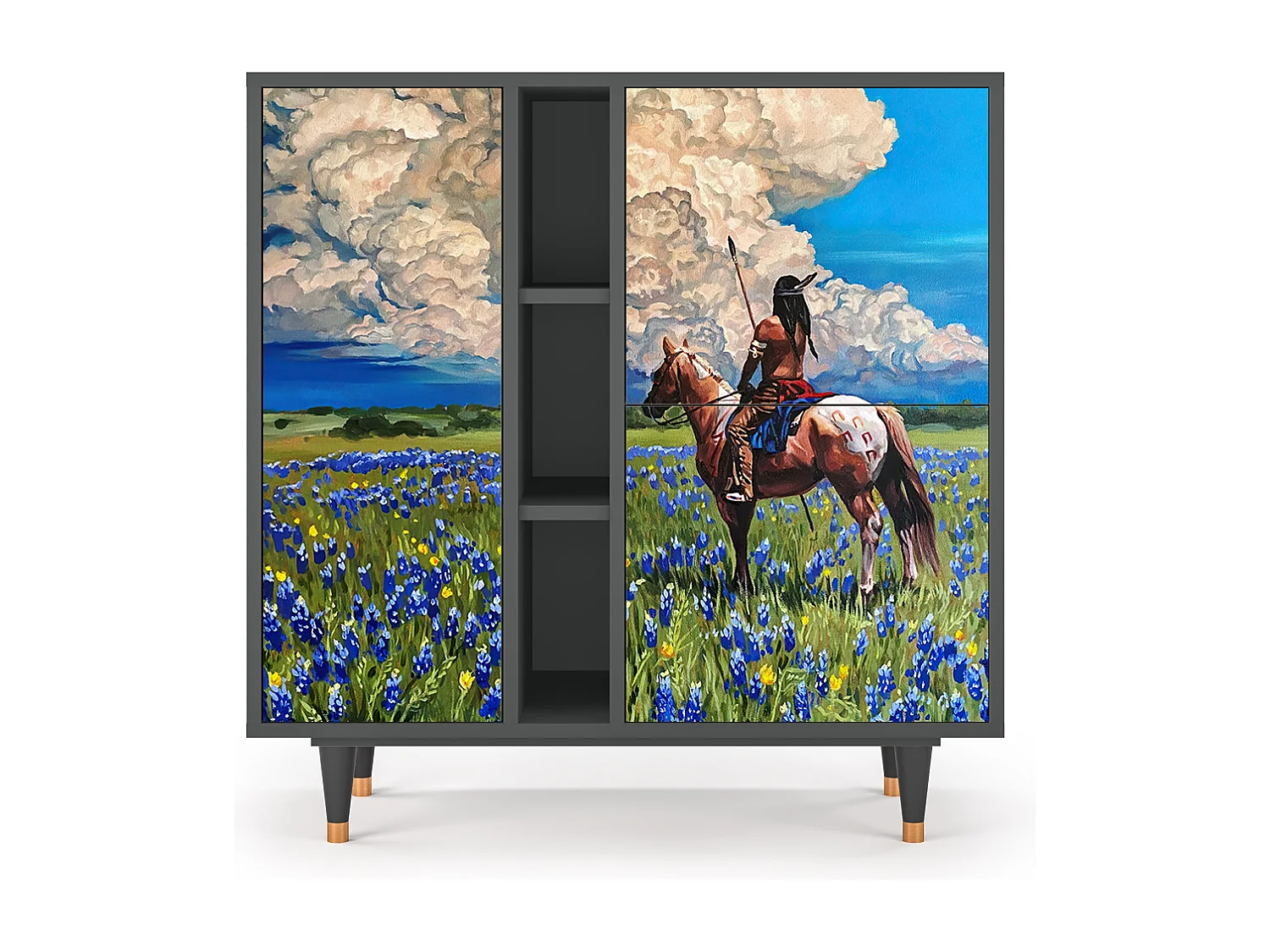 Buffet - 94х96х41 cm - BS5 - Thunderheads by Dean, Anthracite