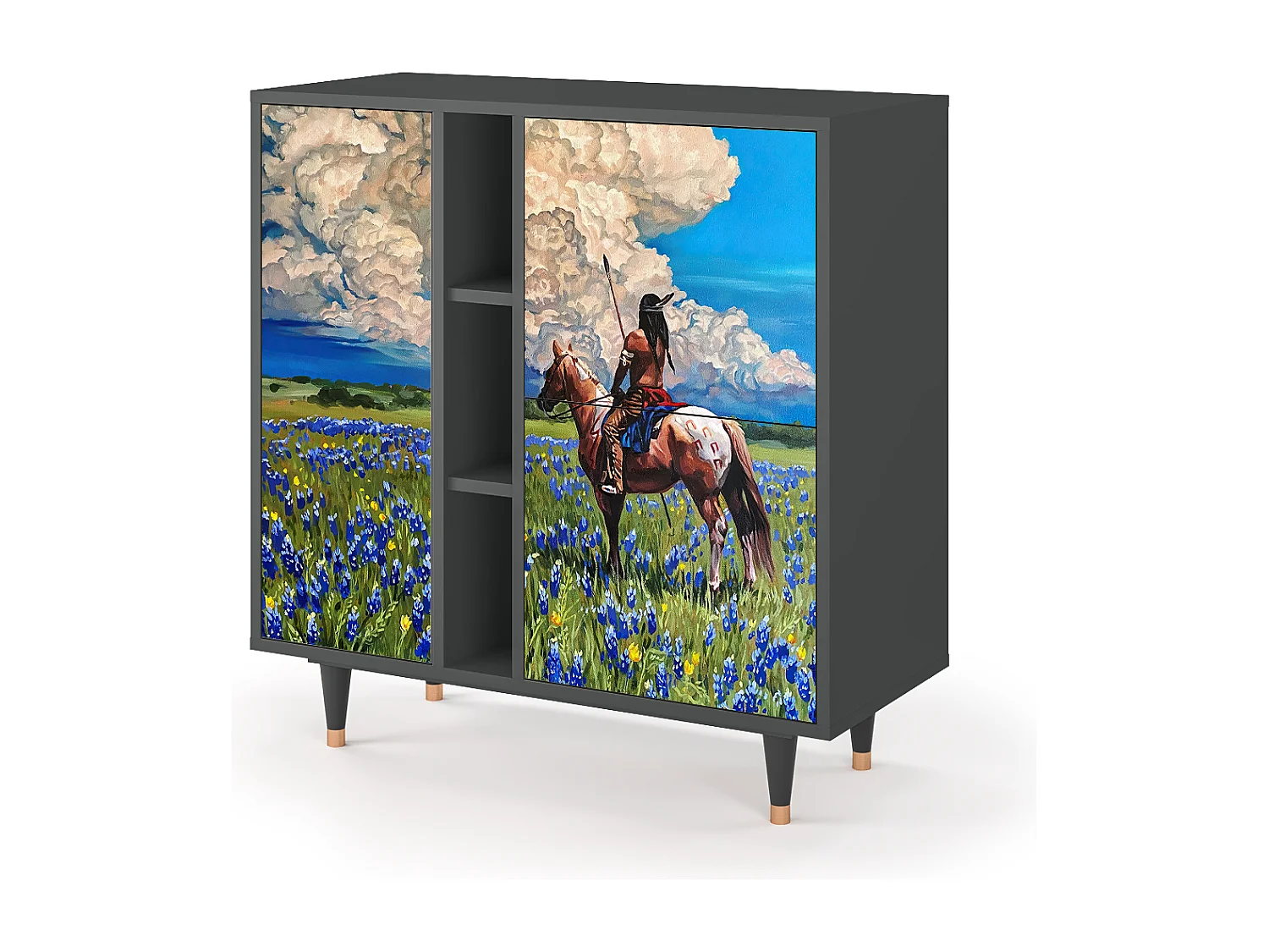 Buffet - 94х96х41 cm - BS5 - Thunderheads by Dean, Anthracite