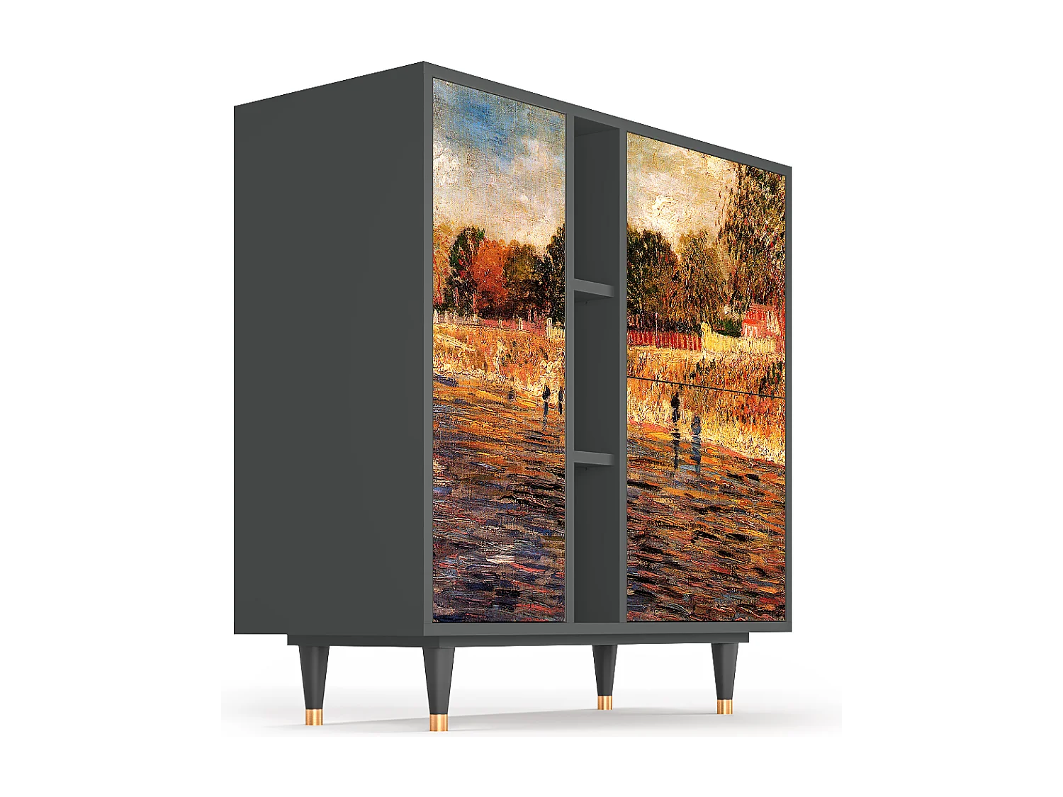 Aparador - 94х96х41 cm - BS5 - The Banks, Antracite