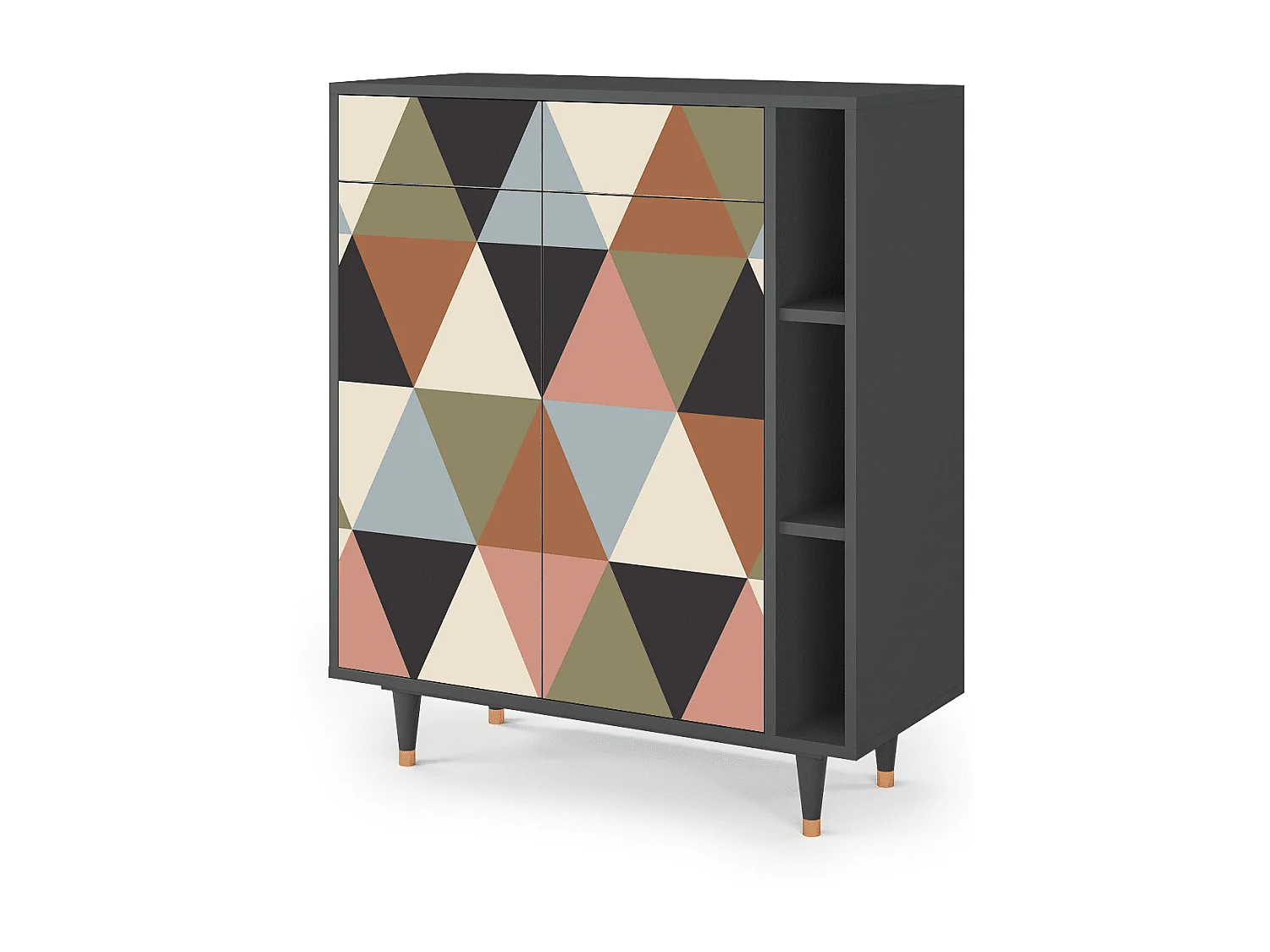 Buffet - 96х110х41 cm - BS6 - Royal Triangles, Anthracite