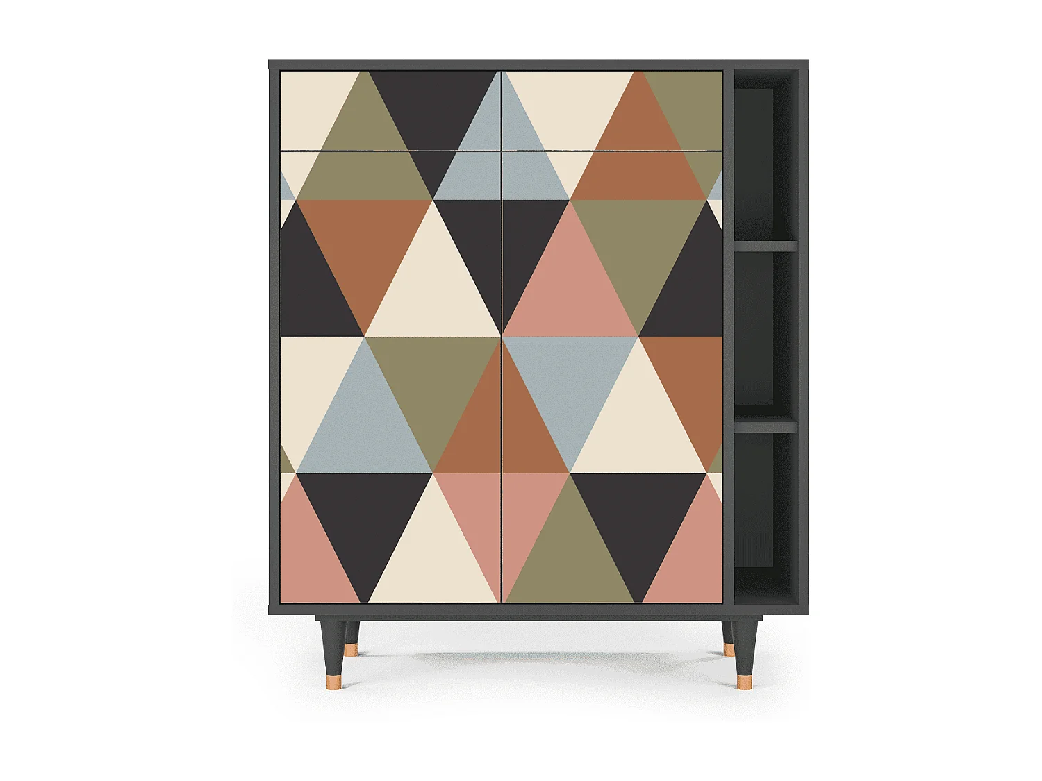 Credenza - 96х110х41 cm - BS6 - Royal Triangles, Antracite