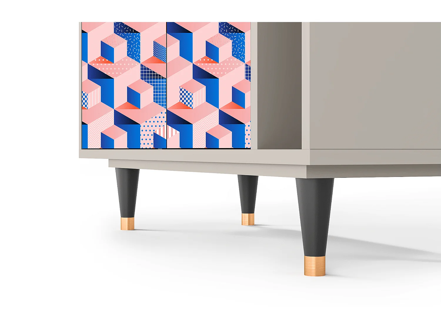 Credenza - 96х110х41 cm - BS6 - Pinky Squares, Sabbia