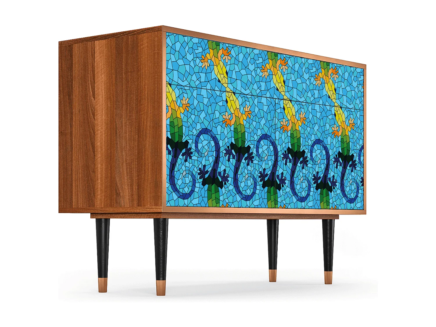 Buffet - 115x85x48 cm - BS4 - Gaudi's Lizard, Noyer