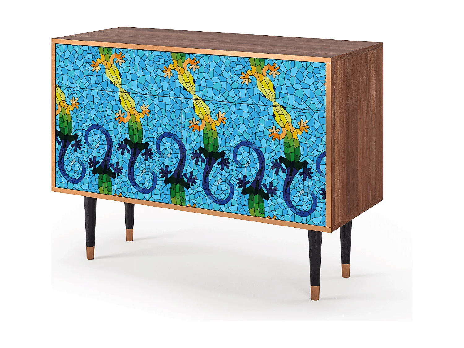 Buffet - 115x85x48 cm - BS4 - Gaudi's Lizard, Noyer