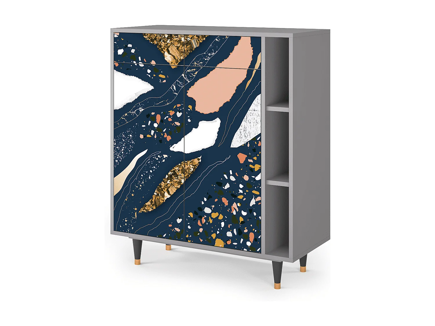 Buffet - 96х110х41 cm - BS6 - Nude Iceberg, Gris