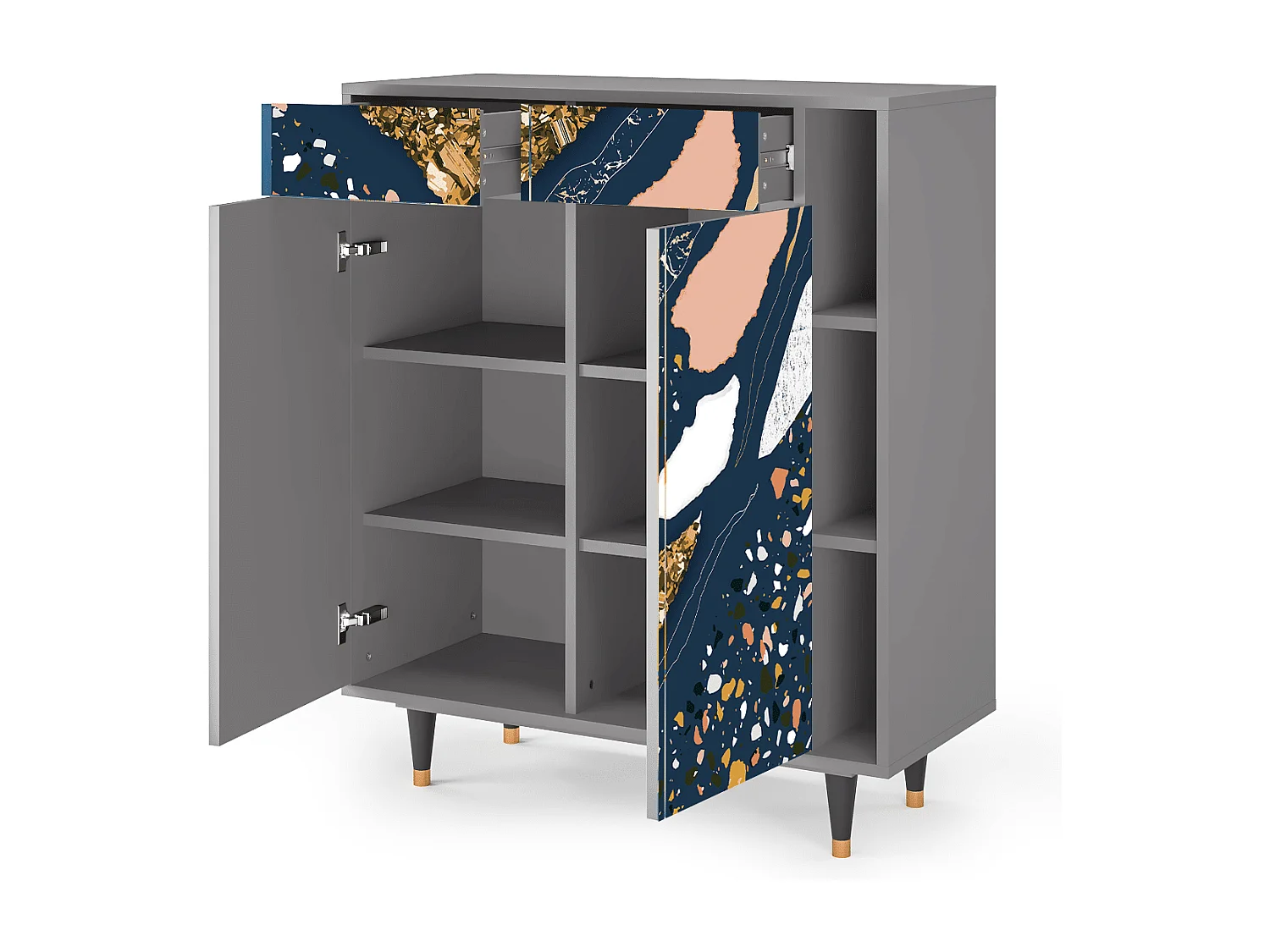 Buffet - 96х110х41 cm - BS6 - Nude Iceberg, Gris