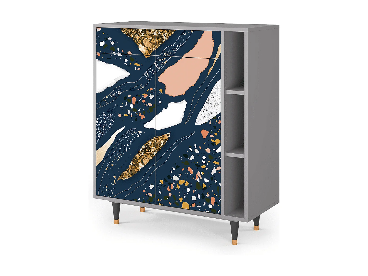 Buffet - 96х110х41 cm - BS6 - Nude Iceberg, Gris