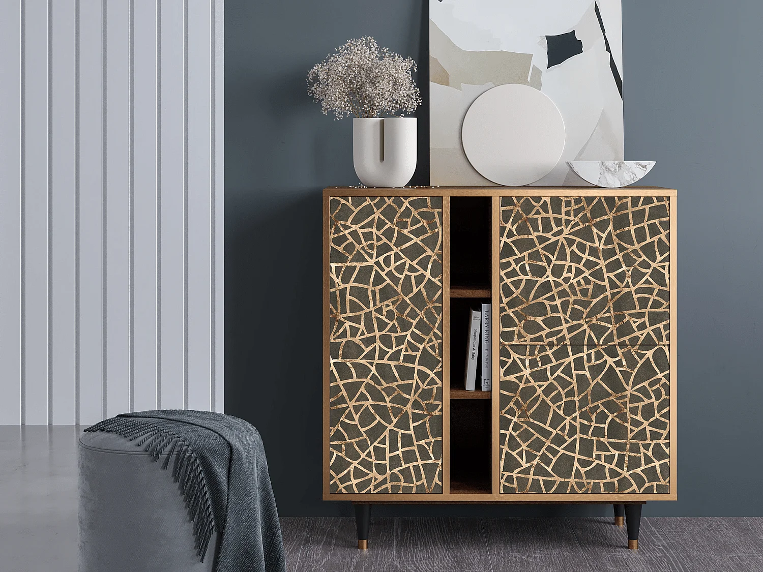 Buffet - 94х96х41 cm - BS5 - Enlarged Leaf, Noyer