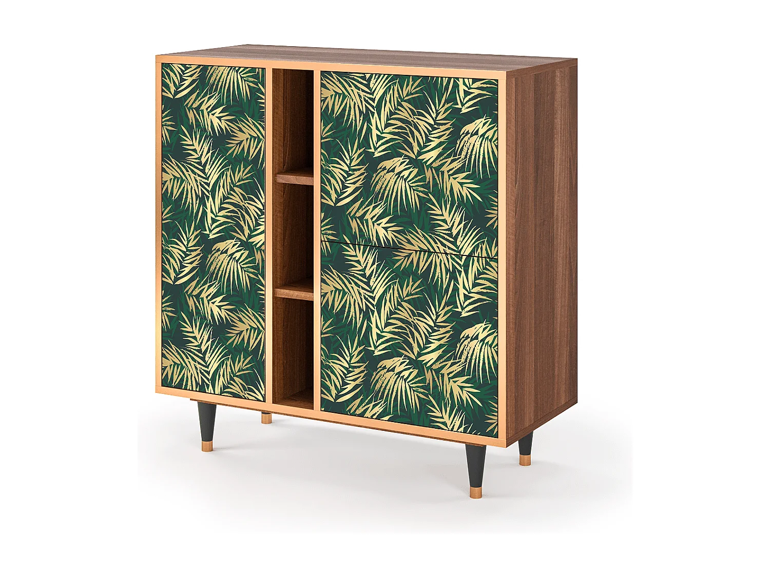 Buffet - 94х96х41 cm - BS5 - Sunny Palm Tree, Noyer