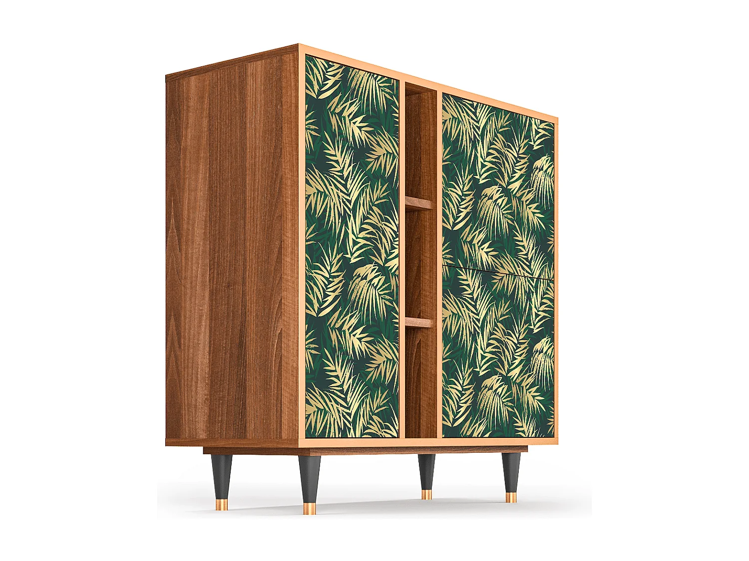 Buffet - 94х96х41 cm - BS5 - Sunny Palm Tree, Noyer