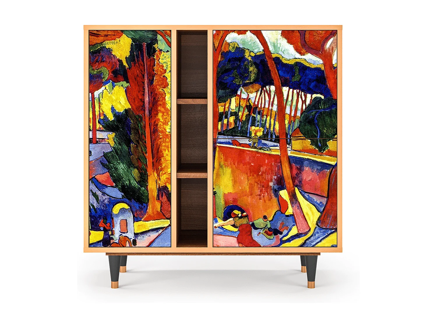 Kredens - 94х96х41 cm - BS5 - The Turning Road, Orzech